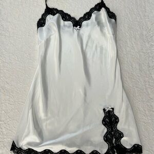 Victoria's Secret Black and White Chemise Intimates Sleepwear